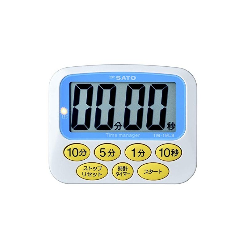SATO TM-19LS 1709-02 Timer, Large, Magnet, Clock Included, Set of