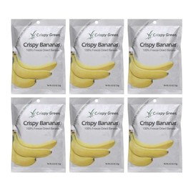 CRISPY GREEN | Crispy Fruit, Singles | Banana | Gluten Free [ 6 Pack ]
