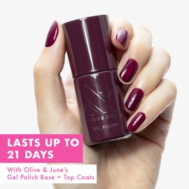 Olive & June Gel Polish | Longest-Lasting Formula | Up to 21 Days of Wear | Damage-Free Removal | Salon-Quality Manicure, Pedicure at Home | Vegan, HEMA-Free, Cruelty-Free | Plaza
