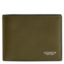 Coach Men's Slim Billfold Wallet, Olive