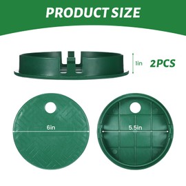 2PCS Sprinkler Valve Cover,Sprinkler Valve Box Covers for Outdoor Irrigation Control Water System,Replacement Sprinklers Cover for Outside Garden Lawn Yard