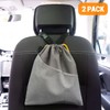 GNEGNI 2PCS Car Garbage Can, Hanging Car Trash Bag with