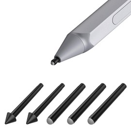 TiMOVO Pen Tips for Surface Pen, (5 Pack, HB/HB/HB/2H/2H Type) Original Surface Pen Tips Replacement Kit Fit Surface Pro 2017 Pen (Model 1776) and Surface Pro 4 Pen - Black