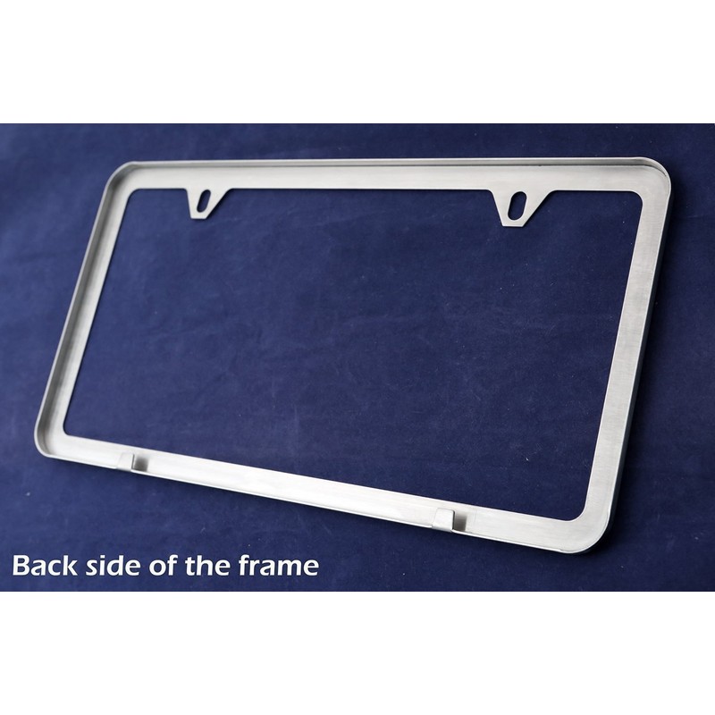 LFPartS Premium Slim Style Stainless Steel License Plate Frame (2-Hole,