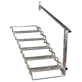 CR Brophy Machine Works AHR5 Scissor Step Hand Rail with 5 Step