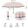 PERLETTI Green Women's Pocket Umbrella Ecologically Automatic Compact Small Umbrella
