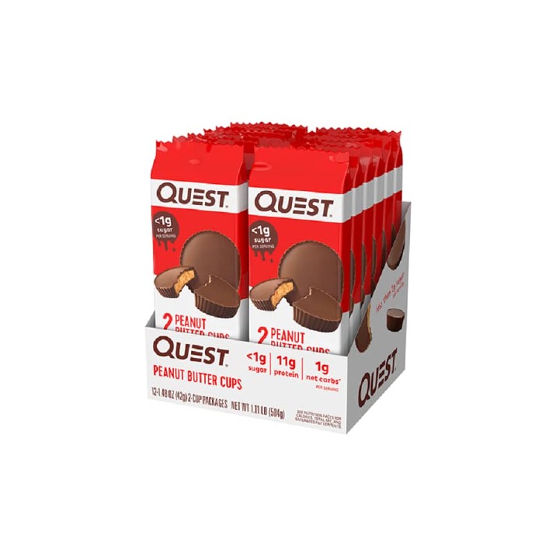 Quest Nutrition Peanut Butter Cups, High Protein, Low Carb, Low