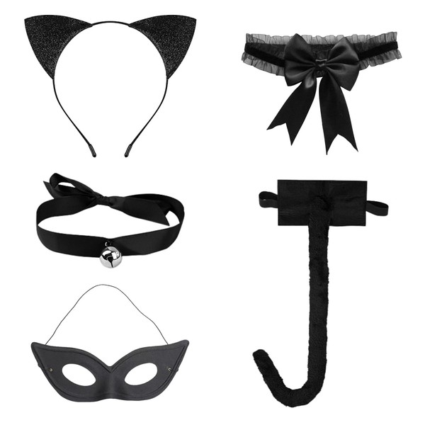 NIDHFG 1 Piece Headband, 1 Piece Tail, 1 Piece Collar,