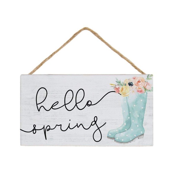 Simply Said, INC Petite Hanging Accents, Hello Spring- 5.5" x