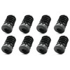 Design61 8 x threaded plugs, adjustment plugs for round pipes