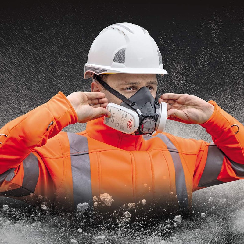 JSP Press To Check P3 Construction Dust Replacement Filters, Grey,