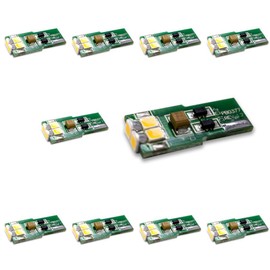 Brightech - LED Replacements for Malibu Landscape Lights, T10 Wedge Base, 12V DC Warm White Color Bulbs, Compatible with Landscape Lighting for Patio, Garden, Lawn - 10 Pack