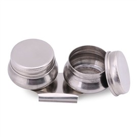Large Double Palette Stainless Steel Oil Paint Megilp Turpentine Solvent Container with Lid
