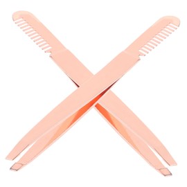 FOMIYES 2sets Tool Women's Precision Eyebrow Tweezers Comb for On-the-go Styling 2pcs*2