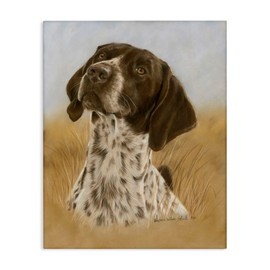 Stupell Industries Pointer Hunting Dog Canvas Wall Art Design by Victoria Schultz