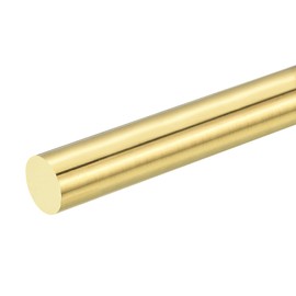 uxcell 1 Pcs 3/4"(19mm) Dia Brass Solid Round Rod, 4"(102mm) Length H62 Brass Lathe Bar Stock Round Brass Rod for DIY Crafts Industry Construction