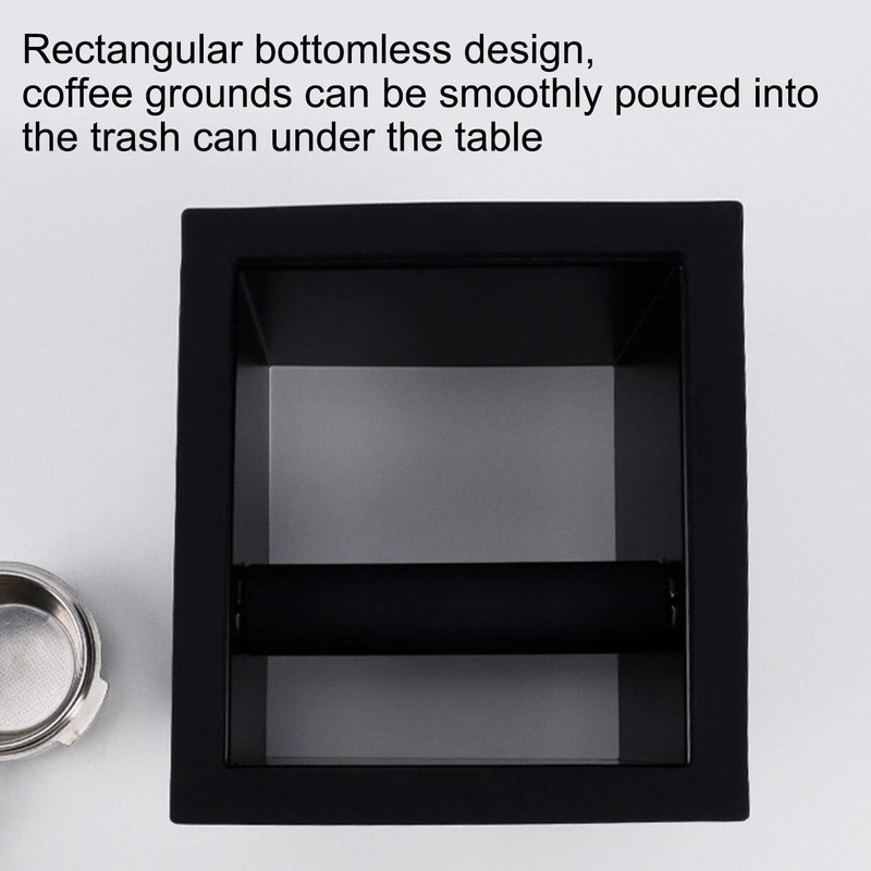 Espresso Coffee Knock Box Chute Bottomless Coffee Ground Knock Box,