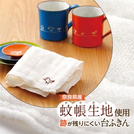 Design Dish Towel, Ancient City Dish Towel, Set of 3 Types, Kobuta, Bird, Panda, Kaya Fabric Dish Towel (Breathable, Quick Drying, Nara, Wakayama, Daisy, Rayon)