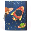 GINMLYDA Boys Diary with Lock for Kids, Spacecraft Diaries 7.1x5.3