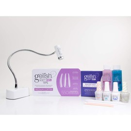 Gelish Soft Gel Bundles (Medium Coffin Kit) Nail Gel Kit, Gel Nail Tips Kit, Gel Tips Nail Kit