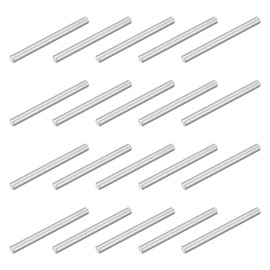 sourcing map 20Pcs M4 x 45mm 304 Stainless Steel Dowel Pin, Cylindrical Shelf Support Peg Pin Parallel Pin Fastener for Mechanical Manufacturing, Industry, Furniture Installation, Silver