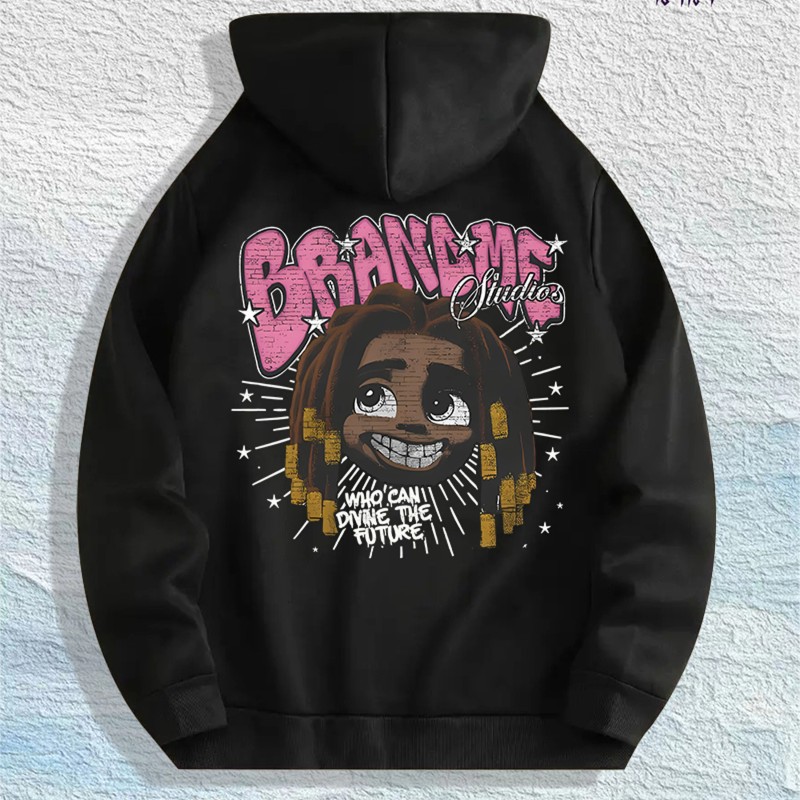 BRANME Studios Graphic Hoodie 100% Cotton US Warehouse 7 ColorsColor:
