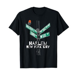 Harlem New York City Street Sign T-Shirt