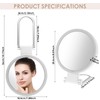 LSCSJUNS 30X Magnifying Mirror with Light 360° Rotating Lighted Makeup