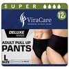 12 x Black Incontinence Pants Women & Men | Super