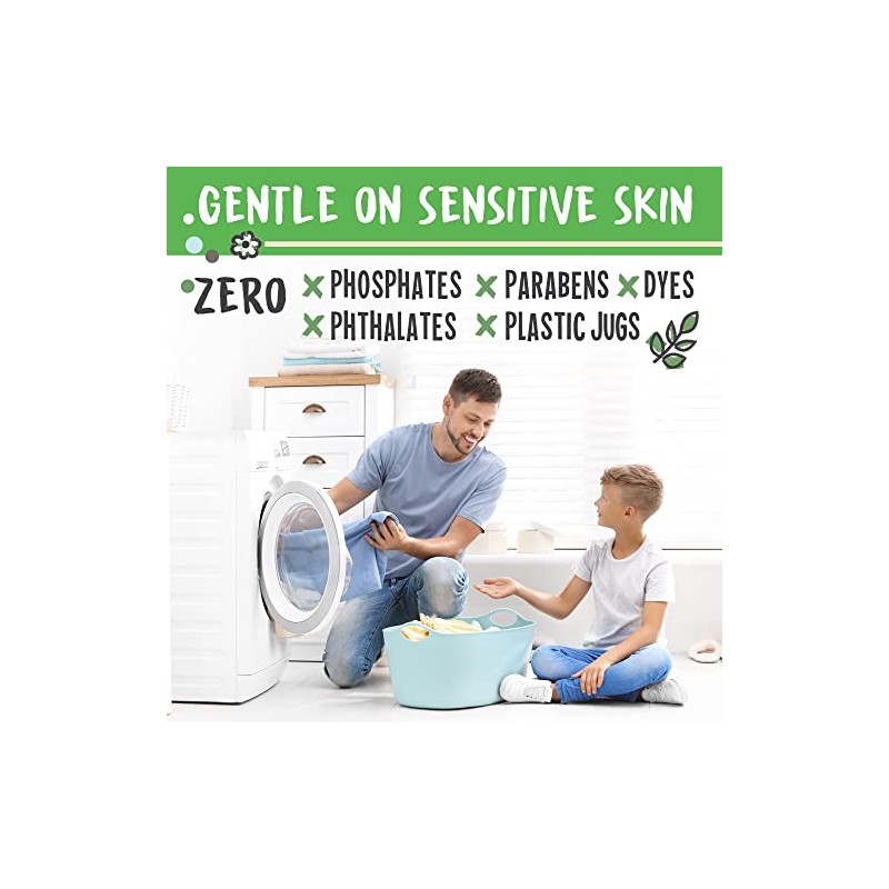 Eco Laundry Detergent Sheets - 80 Loads Laundry Sheets Detergent