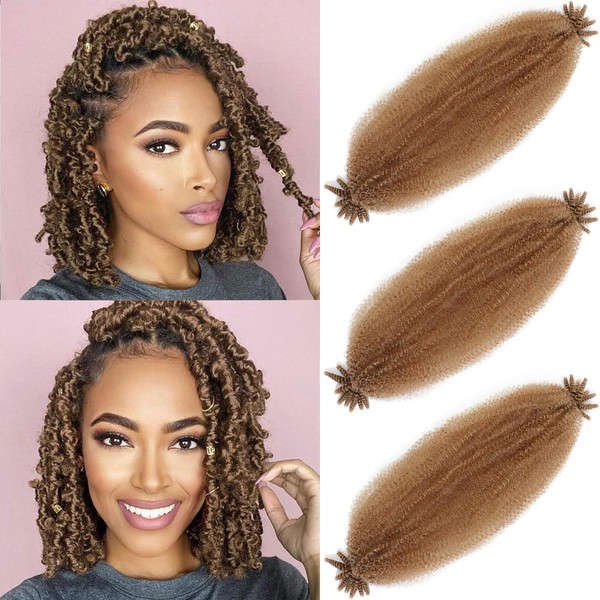 Springy Afro Twist Hair 3 Packs Marley Twist Braiding Hair