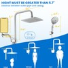 Ryamen 8" Dual Shower Head Combo, High Pressure Rainfall Shower
