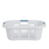 Rubbermaid Laundry Basket XL Hip-Hugger Basket 2.1-Bushel White Laundry Storage/Bathroom/Bedroom/Home