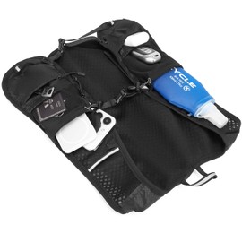 KAMCYCLE Laufweste, atmungsaktiv, Trinkrucksack, Wasserrucksack, leichte Handyhalterung, Laufweste, reflektierend, für Damen und Herren (mit 2 l Blase und 500 ml weicher Flasche)