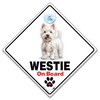 Westie On Board Sign, West Highland Terrier on Board Sign,