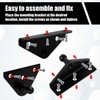 4pcs 10mm Ball Stud Mounting Brackets, Black Gas Struts Mounting
