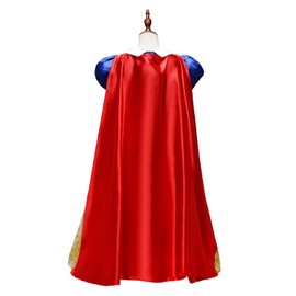 Lito Angels Princess Snow White Dress Costume Fancy Dress with Cape and Accessories for Kids Girls Size 7-8 Years 128 Style C