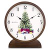 Bulova B1866 Holiday Sounds Mantel Clock, Walnut Stain 9.5 x
