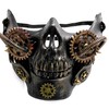 Steampunk Gothic Gear Face Mask with Goggles Cosplay Costume Party