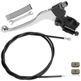 YOXUFA Mini Bike Brake Clutch Handle Lever for Coleman CT100U CC100X Baja DoodleBug DB30 Motovox MBX10 MBX11 Monster Moto 79cc 97cc Mini Bike Powersports Parts 7/8" 22mm Handle 61" Brake Cable