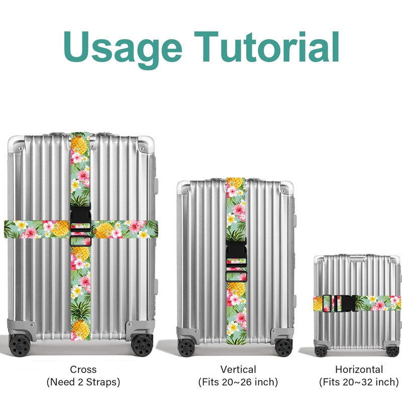 Luggage Straps, 2 Pcs Luggage Straps for Suitcases Strap Suitcase