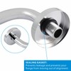 Voolan Shower Arm with Flange and Teflon Tape, Extension Shower