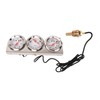 52mm Car Triple Gauge Kit White Dial 12V Oil Pressure