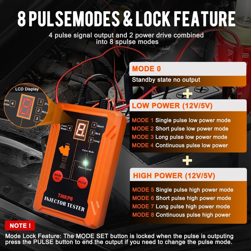 THIKPO Universal Fuel Injector Tester and Cleaner Tool Kit, DIY