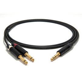 enoaudio Mogami 2534 Quad Y-Cable | Neutrik 6.3mm TRS – TS (L,R) | HiFi - 1.0 m