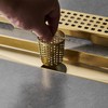 AVSIILE Linear Shower Floor Drain, Brushed Gold 24 Inch 304