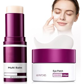 Bálsamo Multi Volumen de Calcio, Cemenrete Cal cium MultiBalm, Calcium Mu lti Balm AntiAging, Barra De Cuidado De Ojos, Wrinkle Core Stick, Mantiene La Piel Húmeda Y Suave, Cuello Y Rostro (2PCS)