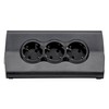 BASE MULTIPLE LEGRAND MOMO 694811 NEGRO - 3X2P+T - 2XUSB
