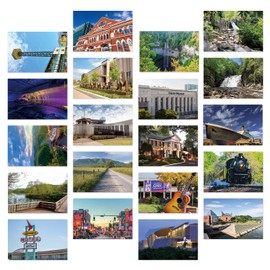 Dear Mapper Vintage United States Tennessee Landscape Postcards Pack 20pc/Set Postcards from Around the World Greeting Cards for Business World Travel Postcard for Mailing Decor Gift