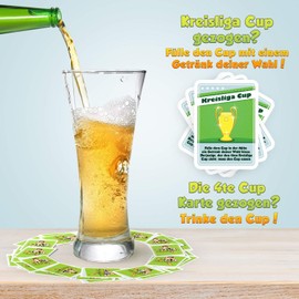 Spielehelden - Kreisliga - The Drinking Game for the Coolest Team in the World - Drinking Game for Footballers or as Party Accessories - Funny Games for Adults for New Year's Eve